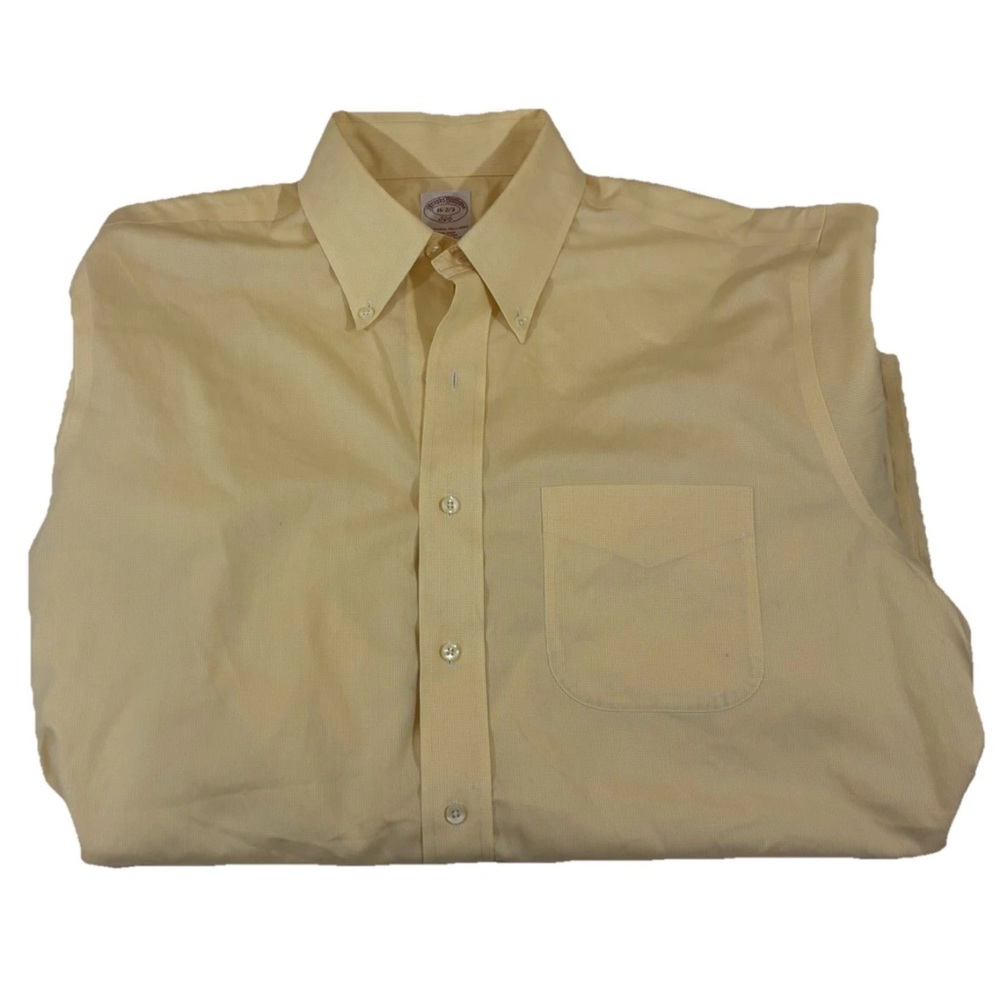 Brooks Brothers Yellow Casual Button Down Shirt